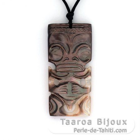 Tahitian Mother-of-Pearl Tiki Pendant