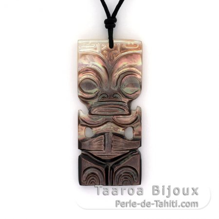 Tahitian Mother-of-Pearl Tiki Pendant