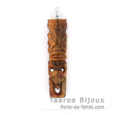 Tahitian Tiki Pendant in Swordfish Bill