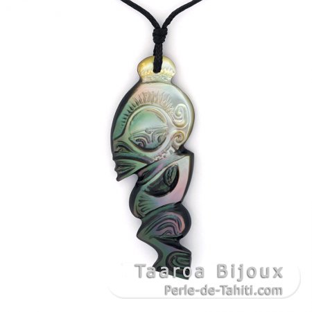 Tahitian Mother-of-Pearl Tiki Pendant