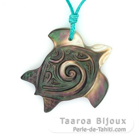 Tahitian Mother-of-Pearl Turtle Pendant