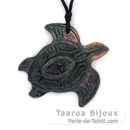 Tahitian Mother-of-Pearl Turtle Pendant