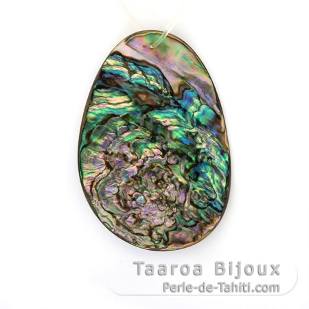 Mother-of-pearl oval shape - 55 x 35 mm