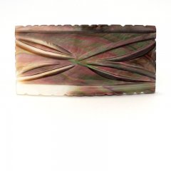Tahitian mother-of-pearl rectangle shape - 58 x 29 mm