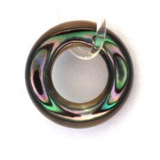 Mother-of-pearl ring shape - 12 mm diameter