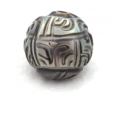 Engraved Tahitian Pearl 14 mm