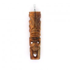 Tahitian Tiki Pendant in Swordfish Bill