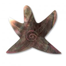 Tahitian mother-of-pearl Star shape - Dimensions: 63 x 60 mm