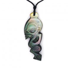 Tahitian Mother-of-Pearl Tiki Pendant