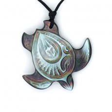 Tahitian Mother-of-Pearl Turtle Pendant