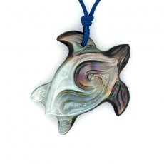 Tahitian Mother-of-Pearl Turtle Pendant