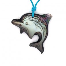 Tahitian Mother-of-Pearl Dolphin Pendant