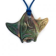 Tahitian Mother-of-Pearl Manta Ray Pendant