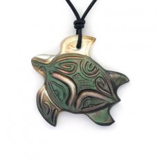 Tahitian Mother-of-Pearl Turtle Pendant