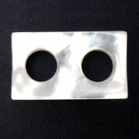 Mother-of-pearl rectangle shape - 25 x 14.5 x 5 mm