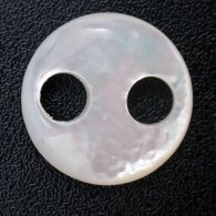 Mother-of-pearl round shape - 15 mm diameter