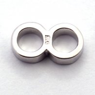 Double Ring - Silver - Length = 10.9 mm